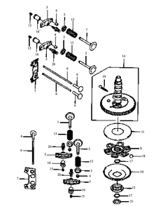 Part Location Diagram of KM-49118-7003 MTD Camshaft-Complete
